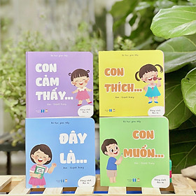 Bộ Sách - Bé Học Giao Tiếp Phần 1 - Sách Song Ngữ Anh Việt Cho Bé - Lionbooks