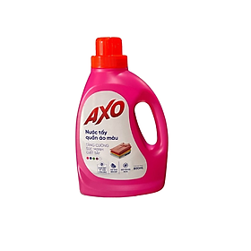 Nước Tẩy Quần Áo Màu Axo Hồng Hương Hoa Đào Chai 800ml