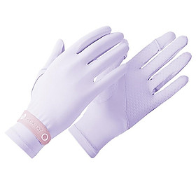 Đôi găng tay chống nắng chất liệu lụa mát thoáng khí cho nữ