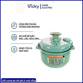 Mua NỒI ÁP SUẤT ĐA DỤNG MÀU XANH NGỌC 618 TIỆN LỢI CHO MỌI NHÀ