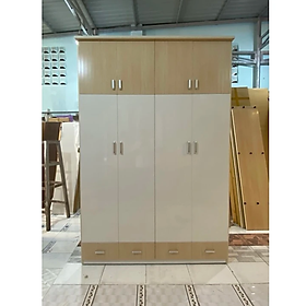 Tủ quần áo nhựa cánh 2 tầng kèm ngăn kéo ngoài ĐV Tundo 164 x 245 x 47 cm nhiều màu lựa chọn