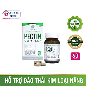 Viên uống Pectin Complex lọ 60 viên - Hỗ trợ đào thải chì, kim loại nặng và độc tố