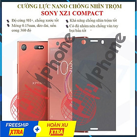Dán chống nhìn trộm dành cho Sony XZ1 Compact - Dán cường lực dẻo nano