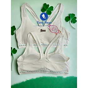 Áo Lá Học Sinh S037 Cotton Mút May liền Dây Chéo Xinh Xắn