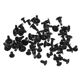 Black Plastic Push Type Fastener Retainer Clip For Honda 90505 SM4-003 Pack of 30