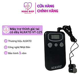 Máy trợ thính gài tai có dây ALKATO VT-125 - Tai nghe hỗ trợ người già, người bệnh - Hàng chính hãng