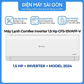 Máy Lạnh Comfee Inverter 1.5 Hp (12.000 BTU)  CFS-13VAFF-V - HÀNG CHÍNH HÃNG - Bảo hành 24 tháng - CHỈ GIAO HỒ CHÍ MINH - Kết nối Wifi, Điều khiển bằng giọng nói Smart App -  Làm lạnh nhanh 6s - Chế độ tự làm sạch dàn lạnh, kháng khuẩn