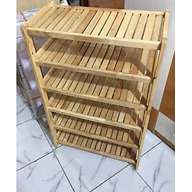 Mua Kệ Giày Dép 6 Tầng Dài 63cm Gỗ Cao Su