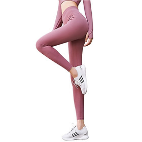 Quần tập gym, yoga nữ kiểu legging cạp cao chun mông đủ size nhỏ đến lớn - A17