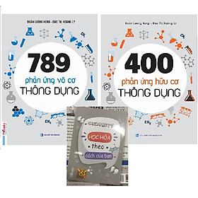 Combo 400 Phản Ứng Hữu Cơ Thông Dụng Và 789 Phản Ứng Vô Cơ Thông Dụng Tặng Kèm Sổ Tay Phản Ứng
