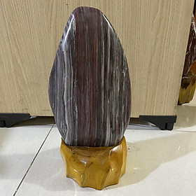 Cây đá đỏ tự nhiên người mệnh Thổ và Hỏa cao 35 cm, nặng 6 kg cả đế