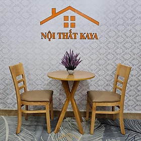 Mua Bộ bàn tròn 60cm chân chụm 2 ghế Cabin Mặt bàn HDF lõi xanh nhập khẩu Malaysia