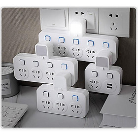 CHIA Ổ ĐIỆN ĐA NĂNG BẢN ĐẶC BIỆT Kết hợp Đèn + Cổng Sạc USB + Chống Giật + Chống Sét