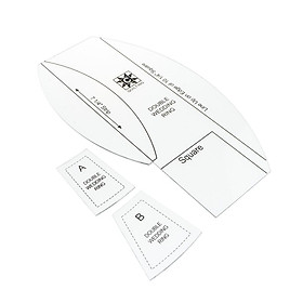Double Wedding  Quilting Ruler Acrylic Ruler Set Cutting Drawing Sewing