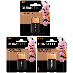 Combo 3 viên Pin Kiềm Duracell 9V (1 viên/ vỉ x 3 vỉ) - O000020