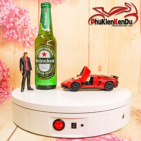 Mua ĐẾ XOAY  BÀN XOAY TRƯNG BÀY SẢN PHẨM 30CM TẢI 100KG 220V  CÓ REMOTE ĐIỀU CHỈNH