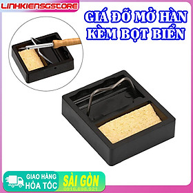 Mua Giá đỡ mỏ hàn kim loại mini ĐA NĂNG kèm miếng bọt biển chịu nhiệt cao Kệ Gác Tay Hàn Mini