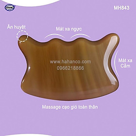 Dụng cụ cạo gió mát xa bằng sừng MH843 Làm mịn da - nâng cơ và giảm đau