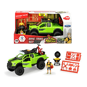 Bộ Đồ Chơi Xe Hơi Kèm Xe Đạp Dành Cho Bé Yêu DICKIE TOYS Playlife-Bike Trail Set 203835003 - Đồ Chơi Đức Chính Hãng