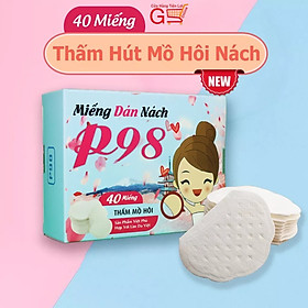 Hộp 40 Miếng Dán Thấm Mồ Hôi Nách P98 - Hạn Chế Mồ Hôi Nách [ CÓ CHE TÊN KHI GIAO HÀNG