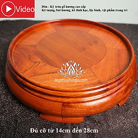 Mua Đôn tròn - Kỷ tròn – Đế kê tượng  đỉnh hương  bát hương  lộc bình  vật phẩm trang trí gỗ hương cao cấp