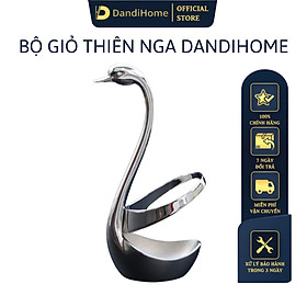 Bộ giỏ thiên nga DandiHome kèm thìa nĩa 2020 cao cấp, sang trọng, tinh tế