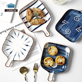 Dĩa Đựng Đồ Ăn Bằng Gốm Sứ Kiểu Dáng Khay Nướng
