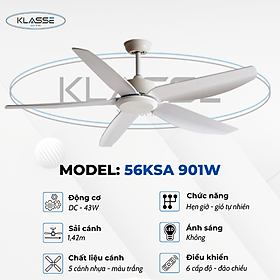 Mua Quạt trần không đèn Klasse 56KSA 901W Hàng chính hãng