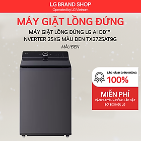 TX2725AT9G - Máy giặt lồng đứng LG AI DD Inverter 25kg màu đen TX2725AT9G_Hàng chính hãng