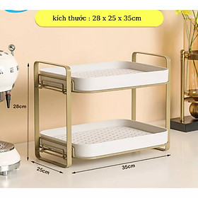 Mua Kệ để cốc 2 tầng phong cách sang trọng úp ly cốc  chén  khay trà có rãnh thoát nước phong cách mới