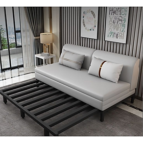 Sofa giường đa năng khung sắt không tay hộc kéo HGK