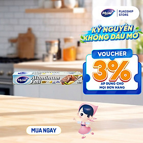 Giấy Bạc Màng Nhôm MyJae Đài Loan Để Bảo Quản, Nướng Thức Ăn, Bọc Thực Phẩm 30cm x 14m