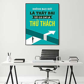 Mua Tranh động lực Không bao giờ là thất bại  tất cả chỉ là thử thách-Model: AZ1-0289