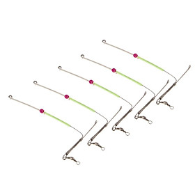 Pack of 5pcs Bent Booms Stainless Steel Anti- Booms w/ Swivel Rig Tube