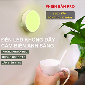 Đèn Cảm Biến, Đèn Led Dán Tường - Đèn Cảm Ứng Chuyển Động Không Dây - Sạc USB