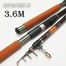 Cần câu máy Apache II trâu bò nhấc tĩnh 3.0 kg chất liệu Carbon có các chiều dài từ 2m1 đến 3m6 CM15