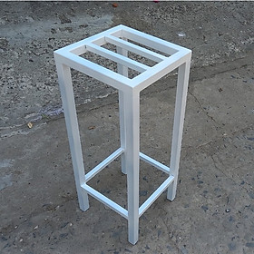 Mua Kệ (giá) sắt để chậu hoa cây cảnh  mặt Vuông 20x20 25x25  30X30 cm có thanh giằng 4 chân Cao 35-40-45-50-55-60-65-70 Thép hộp 16mm ( Hàng Chính Hãng )