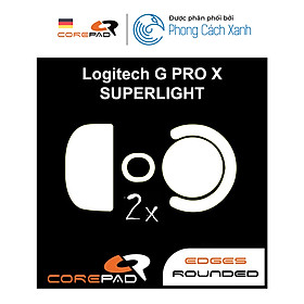 Mua Feet chuột PTFE Corepad Skatez PRO dành cho Logitech G PRO X SUPERLIGHT 1 Wireless (2 bộ) - Hàng Chính Hãng