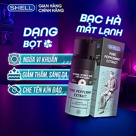 [Chai 100ml] Dung dịch vệ sinh nam hương bạc hà tươi mát - Shell Pure Peppermint Extract