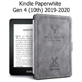 Bao Da Cover Dành Cho Máy Đọc Sách Kindle Paperwhite Gen 4 (10th) Tuần Lộc