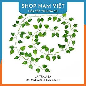 Mua Dây Leo Lá Cây Nhân Tạo Trang Trí Sân Vườn  Nhà Cửa