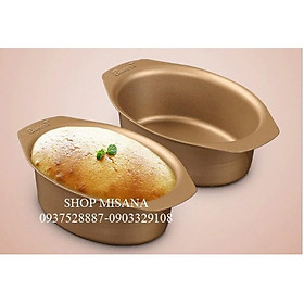 Mua KHUÔN NHÔM CHỐNG DÍNH HÌNH BÀU DỤC (OVAL) MINI 13CM