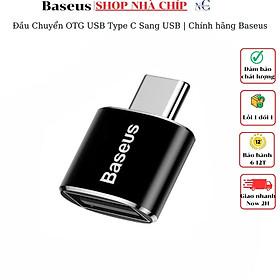 Baseus LV106-B01 Đầu Chuyển OTG USB Type C Sang USB | Chính hãng Baseus