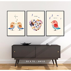 Mua Bộ 3 tranh treo tường trang trí phòng cho bé