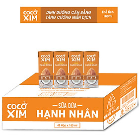 Sữa dừa COCOXIM hạnh nhân 180ml thùng 48 hộp