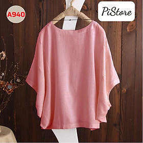 ️Có Big Size️ Áo Kiểu Trung Niên Trẻ Trung Tay Cánh Dơi Form Rộng Giấu Bụng Hàn Quốc,Thời Trang U30