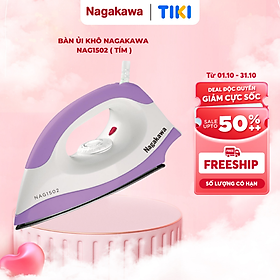 Mua Bàn Ủi Khô Nagakawa NAG1502 (1200W) - Tím - Hàng Chính Hãng