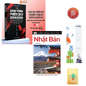 Hành Trình Phiên Dịch Sống Động - Luyện Tập Phiên Dịch Tiếng Nhật Trong Thực Tế +Cẩm Nang Du Lịch Nhật Bản (tặng kèm sổ tay XƯƠNG RỒNG + BOOKMARK CÚ MÈO )