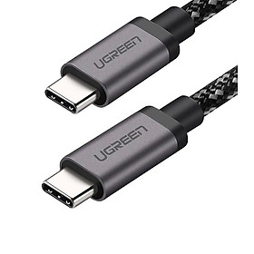 Ugreen UG50477US161TK 1M 5Gbps cáp USB type C ra USB-C v3.1 Gen1 sạc nhanh chuẩn PD 3A màu đen - HÀNG CHÍNH HÃNG