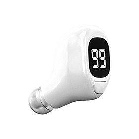 Mini F6 Single Ear Earbud Bluetooth IPX5 Waterproof LED Battery Display Handsfree Earphone for Business Driving Dual Pair One Button Control